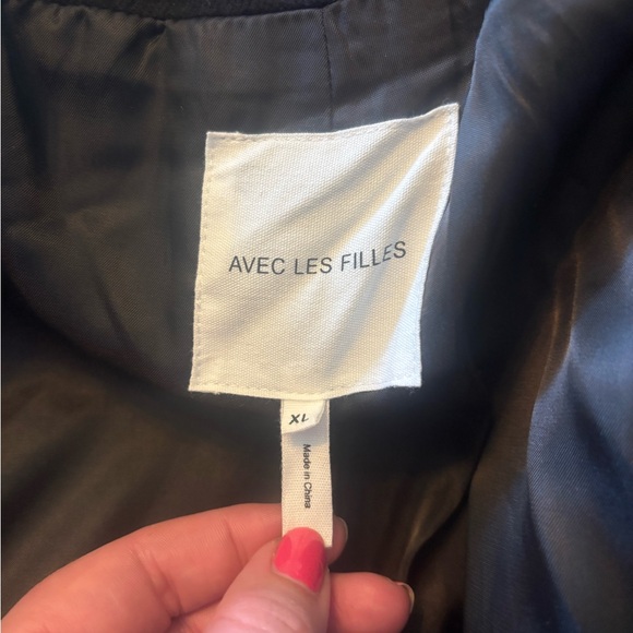 Avec Les Filles Wavy Colorblock Coat || NWOT || Size XL - Picture 11 of 15